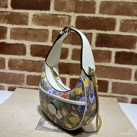 Firstbag ru GG Marmont GUCCI mini bag half-moon-shaped 0802